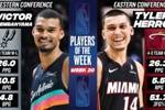 🔥周最佳出炉:文班场均26+10.5+4.8帽 希罗率队4-0场均26.3分