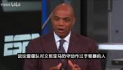 巴克利:哈滕防文班只是强硬并不粗暴,我被亲吻的力度都比这大